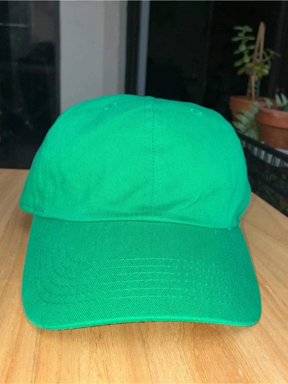 Newhattan Bright Green Blank Baseball Cap - Adjustable Cotton Dad Hat OSFA